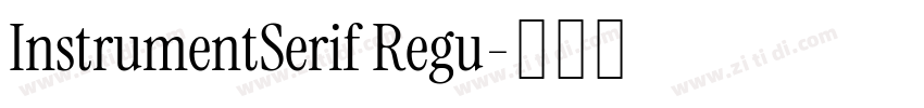 InstrumentSerif Regu字体转换